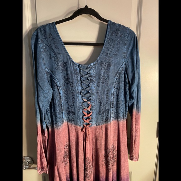 NWT.  Sacred Threads L/XL Dress.   BL/RD1 - Picture 5 of 13